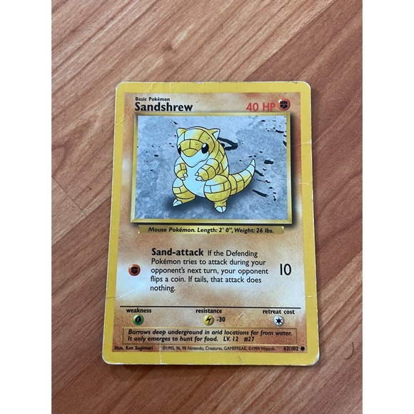 Sandshrew Pokémon Card‎ - Picture 1 of 2